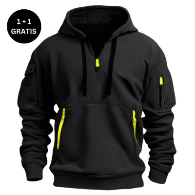 Dropped Shoulder Hooded Sweatshirt Men's Women's Plus Size Loose Pullover Fashion Sweatshirt